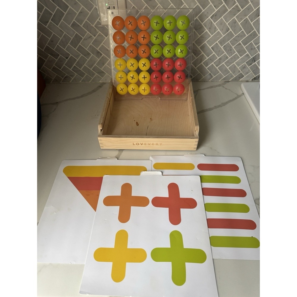 Lovevery Mosaic Button Board Companion Play Kit 22-24 Months COMPLETE